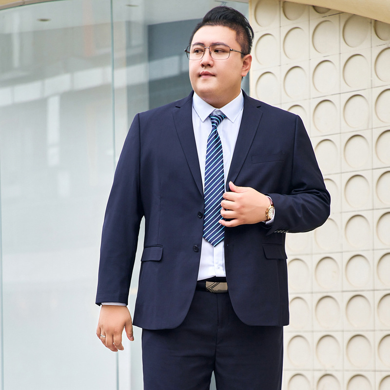 S-10X西服工装正装外套新郎礼服单上衣小西服加肥加大码胖哥外套