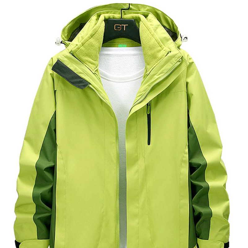 冲锋衣工作服定制印logo三合一可拆卸冬季工装防风防水加绒厚外套