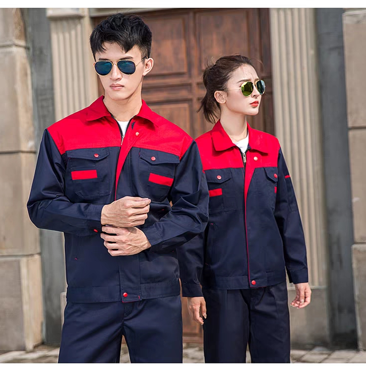 秋冬长袖工作服套装男劳保建筑工地工厂车间耐磨工人厂服定制工装