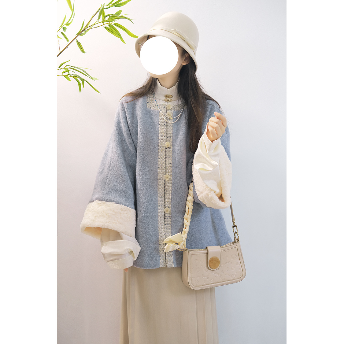 秋木木【海盐绵绵冰】方领短袄新年汉服