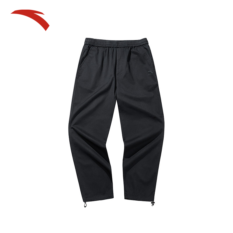 ANTA/安踏运动长裤男子秋冬新款复古百搭梭织休闲长裤/152448501S