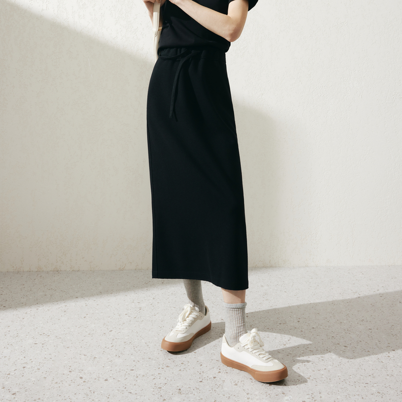 MM麦檬秋冬运动休闲百搭针织复古直筒半身裙高腰5EB942201女24K