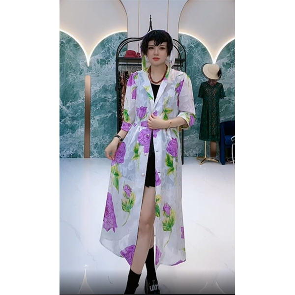 YUFEI/禹菲 FJ  72672   《香妃》菲姐时尚洋气气质开衫连衣裙