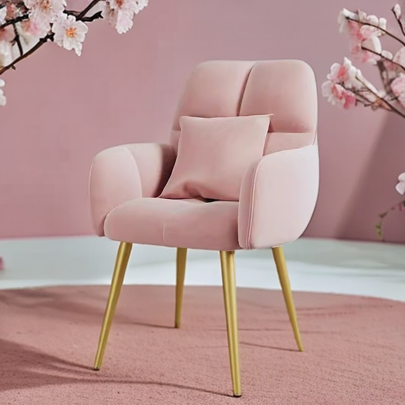 家用卧室女生梳妆椅现代简约美甲梳妆凳化妆椅子靠背舒服久坐凳子