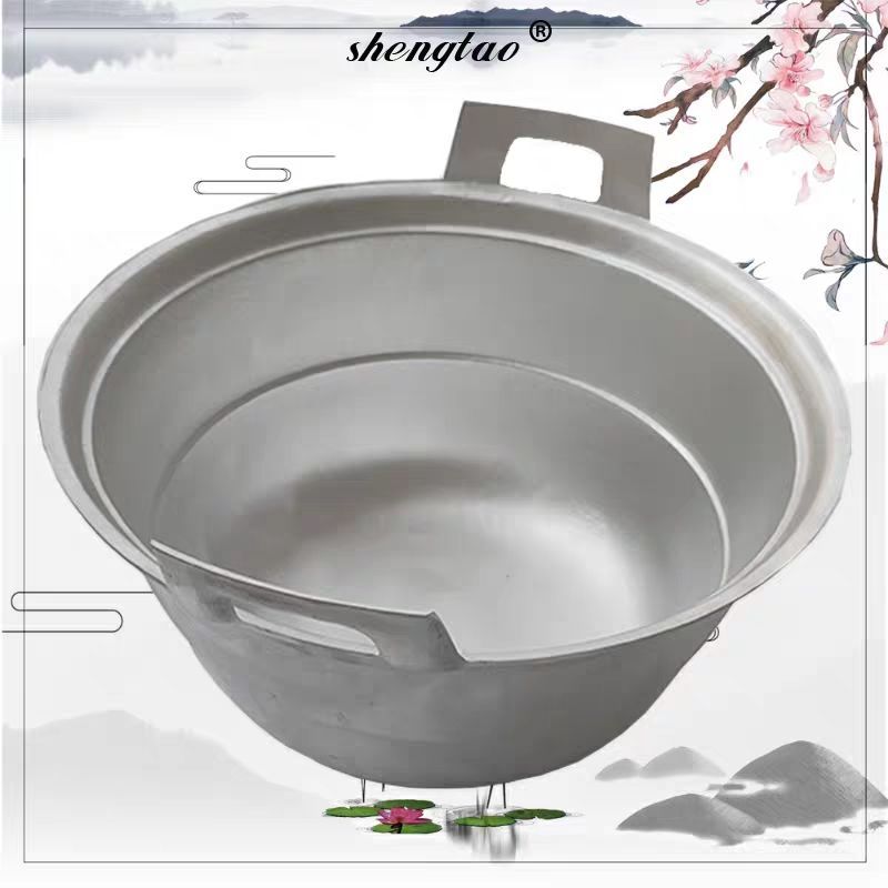 匠人铝蒸锅加厚加高纯铝双层大蒸锅铝制汤锅老式家用耐用烧水超大