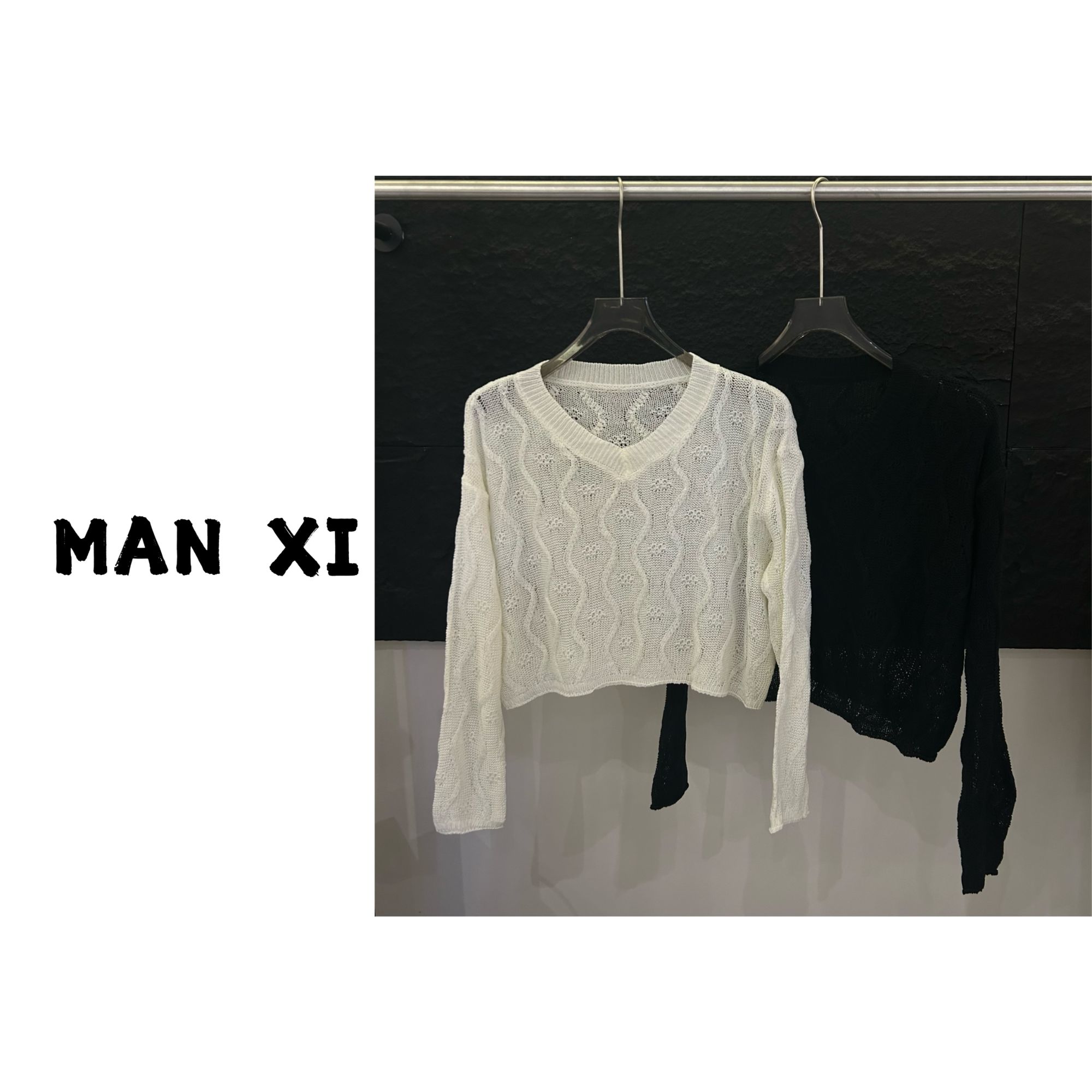 MAN  XI 2024新款慵懒风针织毛衣