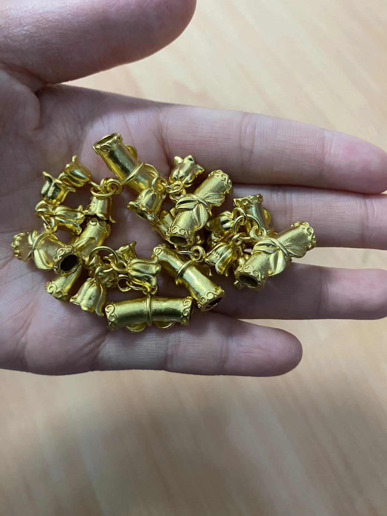 新款万字国风吊扣竹节孔