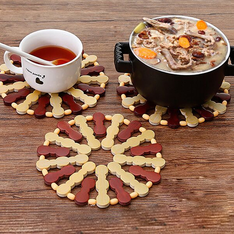 隔热垫竹垫防热餐桌垫家用竹制碗垫砂锅垫防烫锅耐热菜垫耐热菜垫