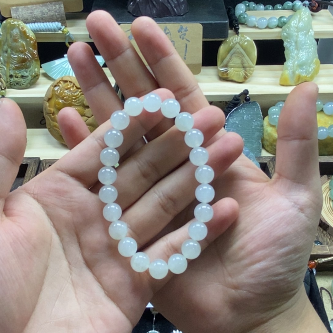 定制翡翠未镶嵌白月光