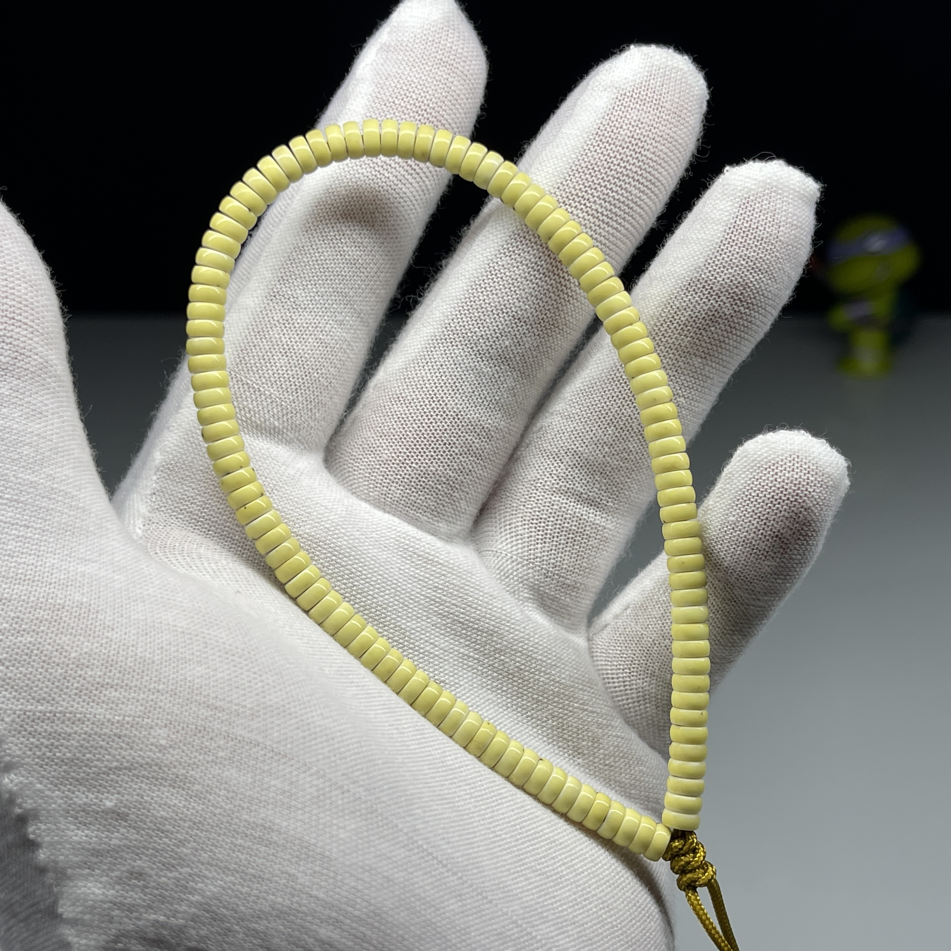 星月菩提药片 5X2 手持药片数星星 同枝骨瓷白料 已打底 108粒