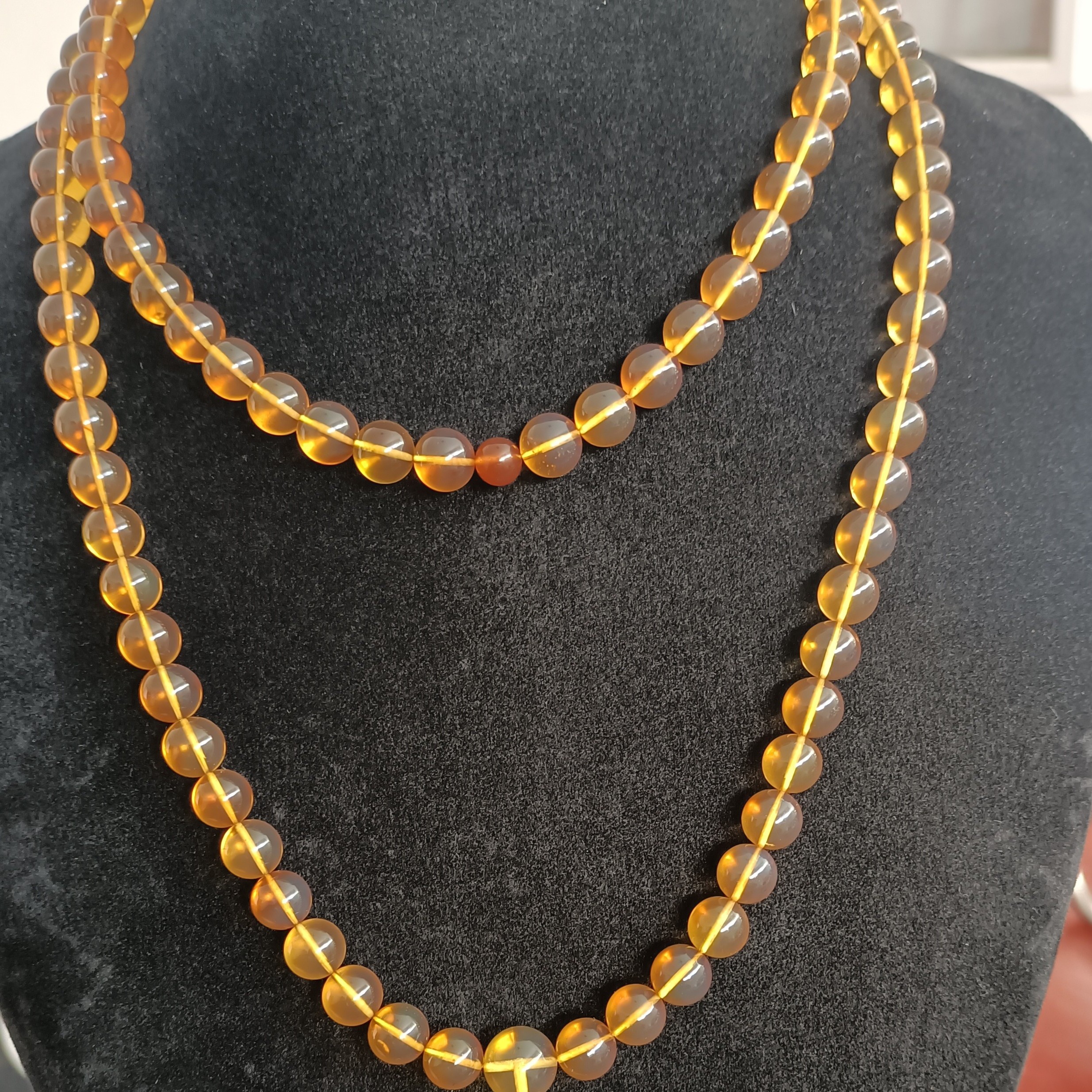 【升升珠宝】缅甸琥珀高品质灵草珀金棕蜜卡9尺寸108，实物拍摄