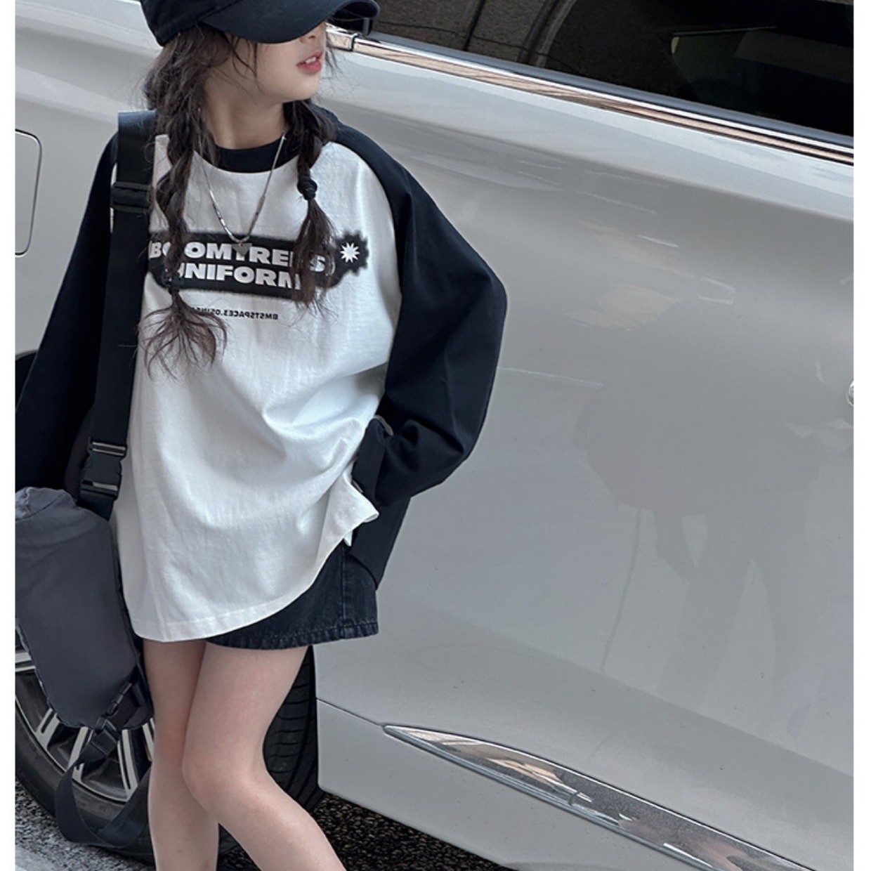 【小扬哥推荐】童装打底衫女童2023春秋款儿童长袖T恤中大童拼色上