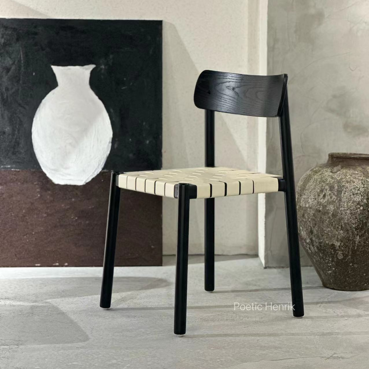 丹麦椅实木餐椅轻奢高级餐厅椅极简中古设计师椅子客厅家用