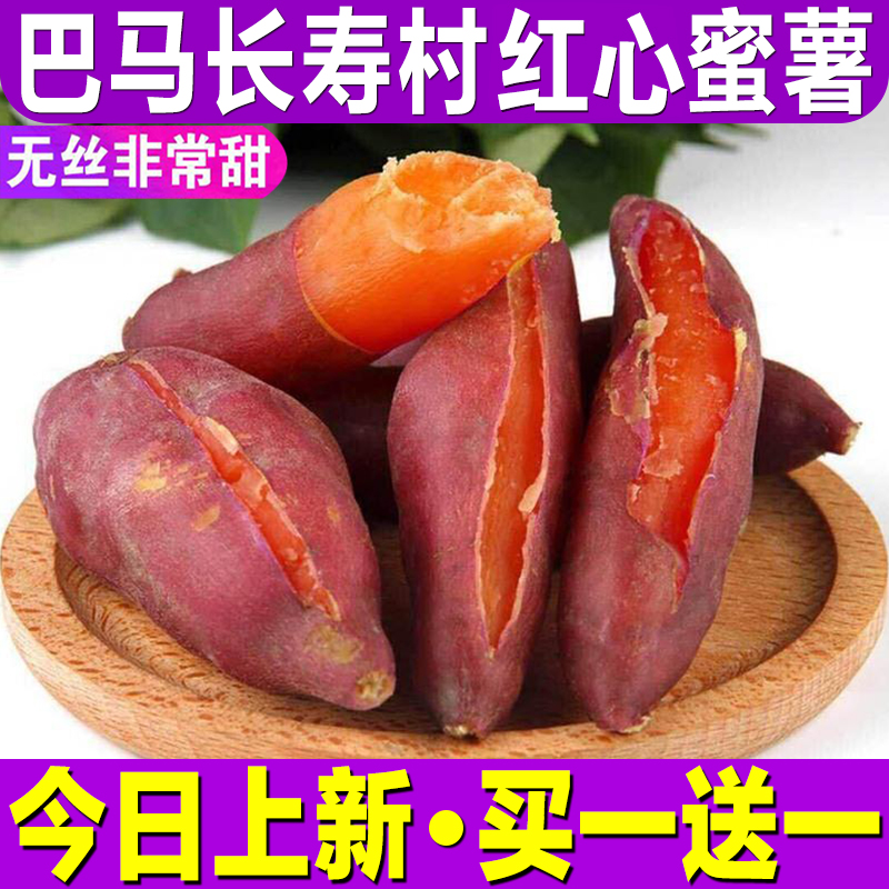 广西小蜜薯皮薄新鲜沙地西瓜红心红薯黄心板栗香甜薯山芋甜糯