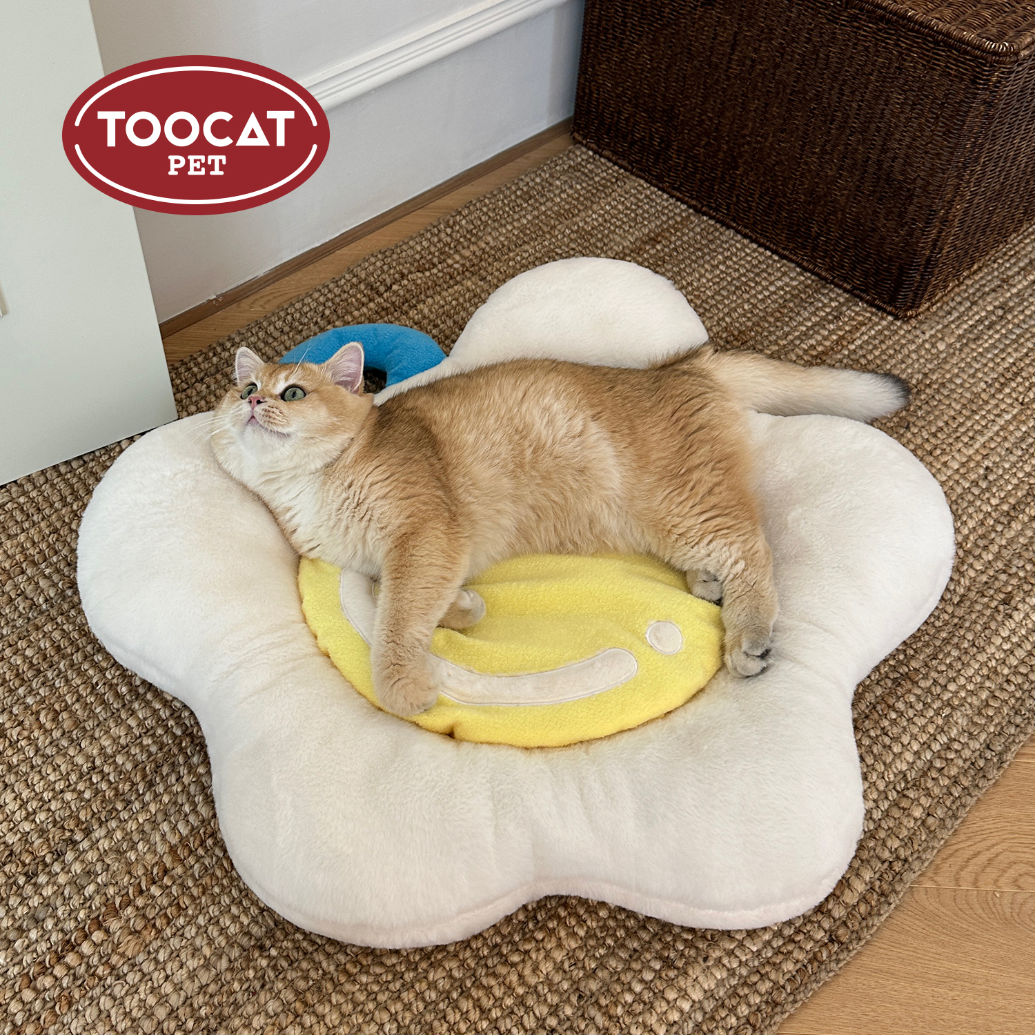 TOOCATOOT荷包蛋宠物睡垫秋冬猫窝踩奶垫睡觉用品猫狗垫子宠物垫