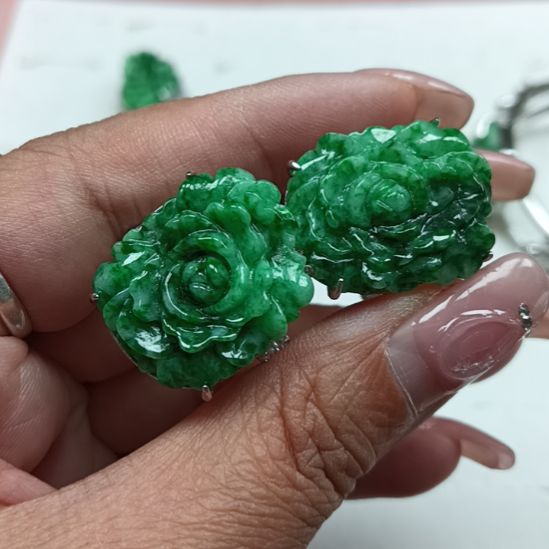 【闪购商品】翡翠多样性发货银S925镶嵌