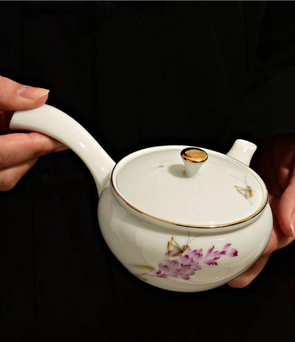 秋韵侧把壶 家用功夫茶具泡茶壶
