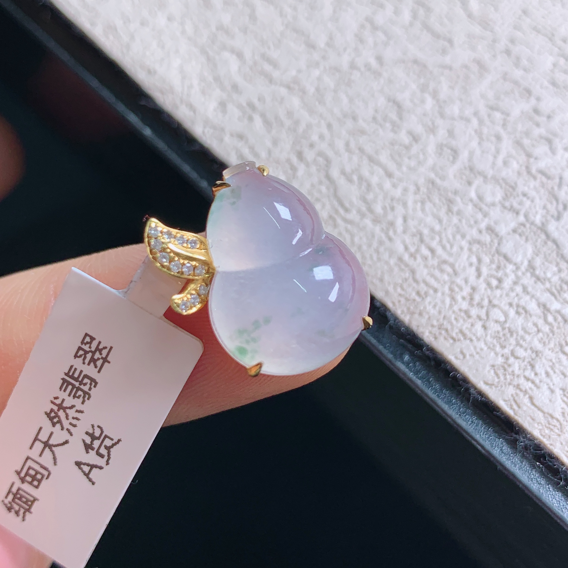 缅甸天然翡翠A货老坑冰种葫芦吊坠玉石玉器珠宝挂件百搭气质精致