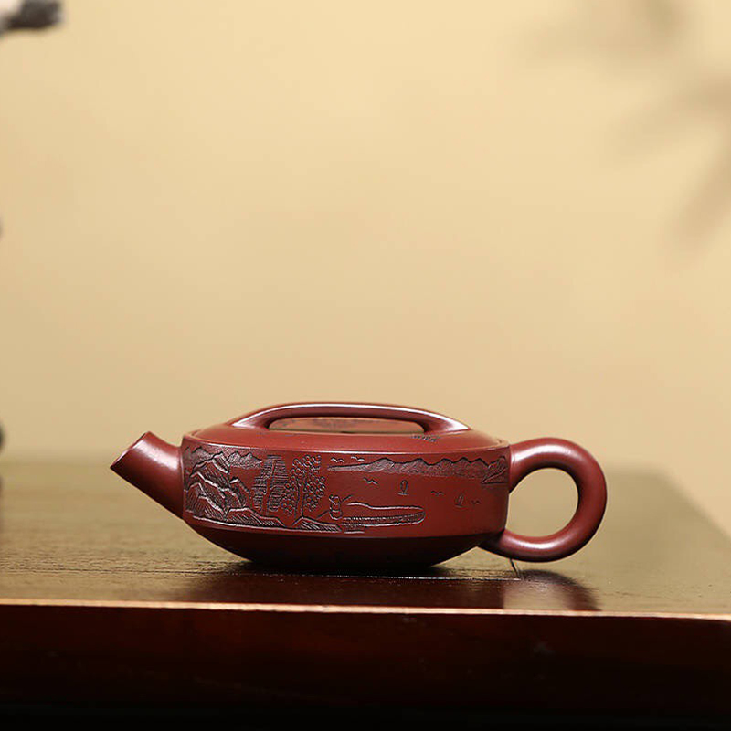 实力派陈老师秒干龙血砂红兔宜兴紫砂壶紫砂泡茶壶200cc保真品