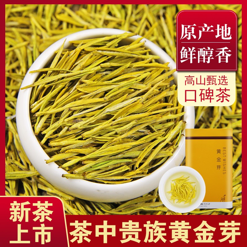 （小陈茶叶）2024年新茶春茶雨前茶黄金芽绿茶浓豆香