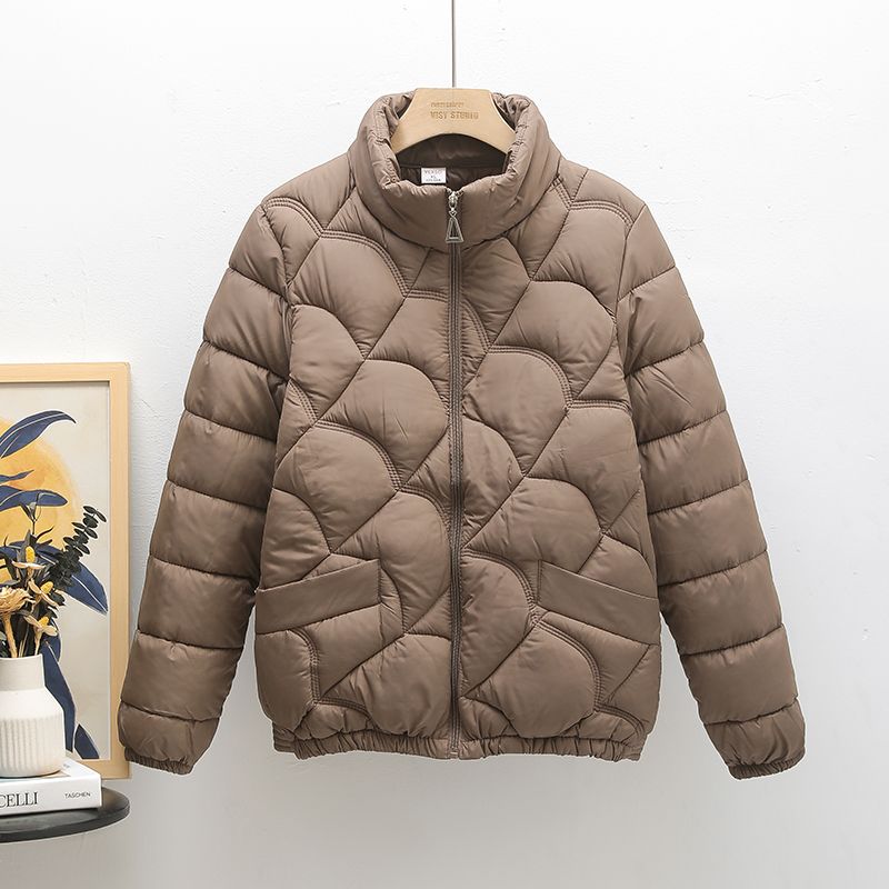 波司豋中老年妈妈棉袄冬季短款加厚立领轻薄女士保暖防寒羽绒服衣