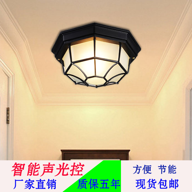 led吸顶灯室外防水阳台灯走廊过道玄关灯户外露台庭院入户门厅灯