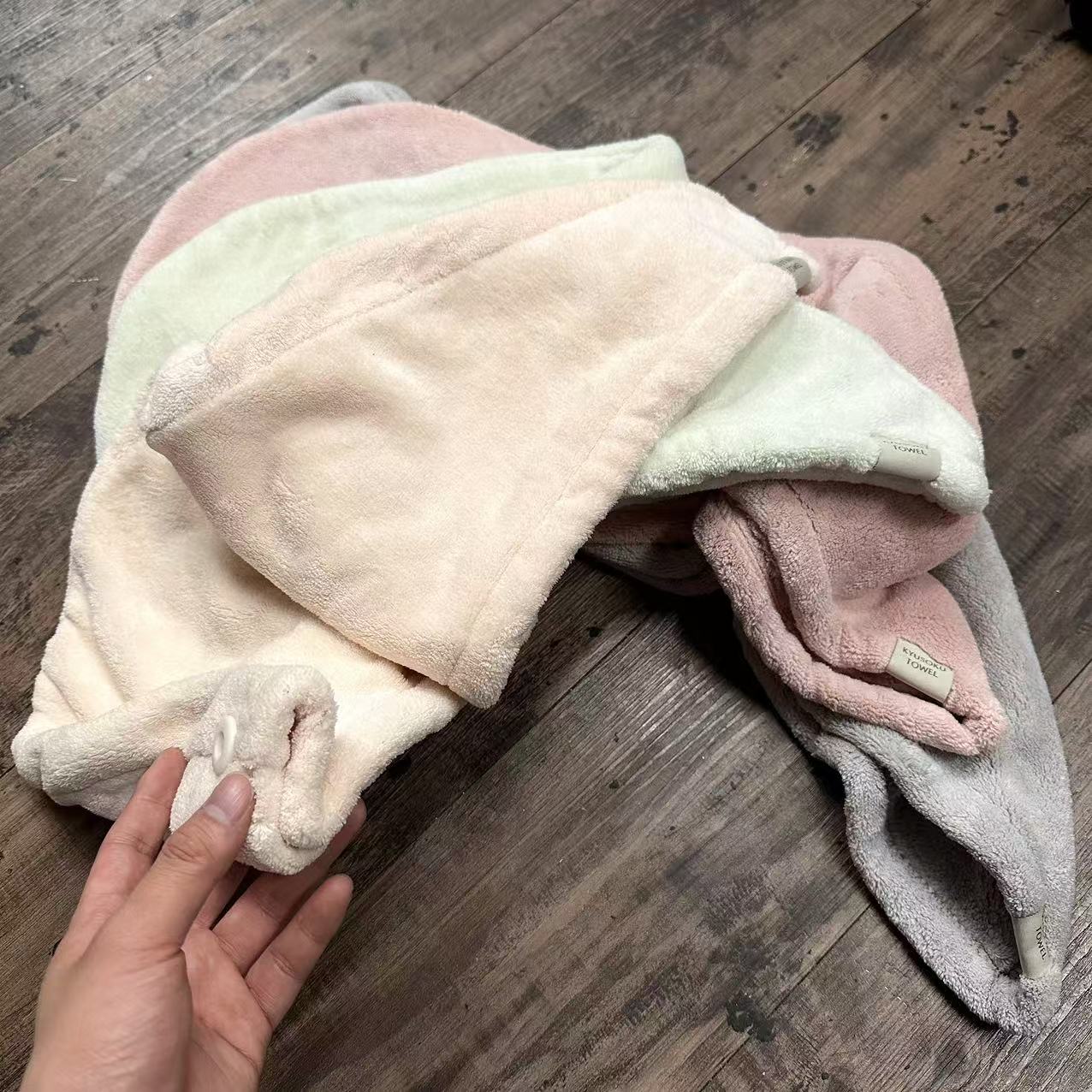 秒吸水！LIV 哈eart！超级厚实干发巾干发帽 冬季保暖浴帽包头速干