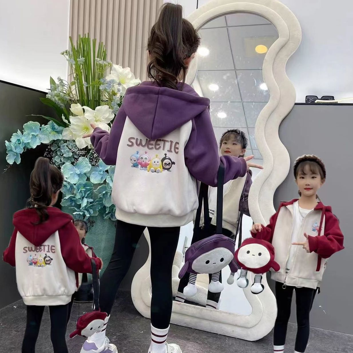 女童外套秋冬2023新款韩版洋气儿童加绒中大童女宝宝ins上衣外套
