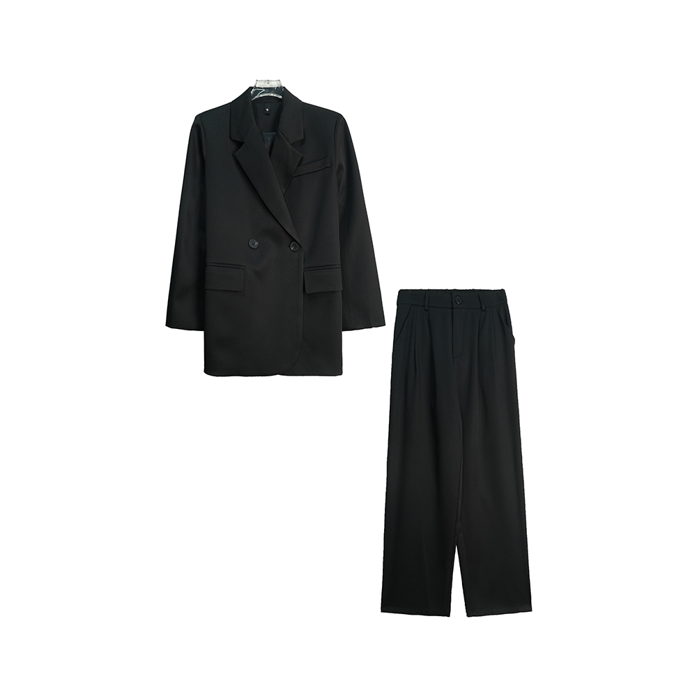 气质西装套装高级感休闲显瘦长裤两件套X26113