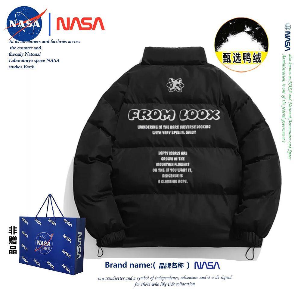 NASA联名棉服男美式潮流男冬季潮牌男装宽松休闲百搭宽松外套加厚