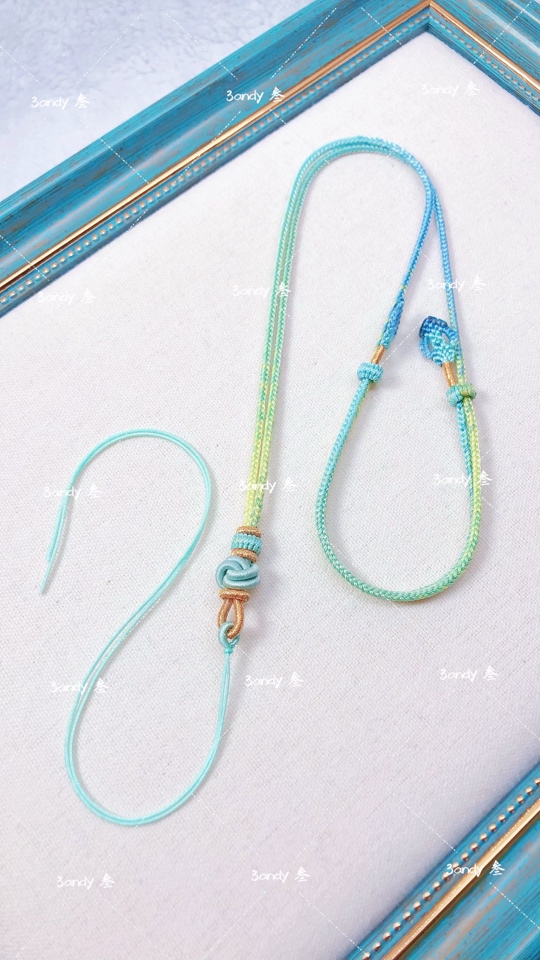 原创手工编织绳结，项链可配各种吊坠