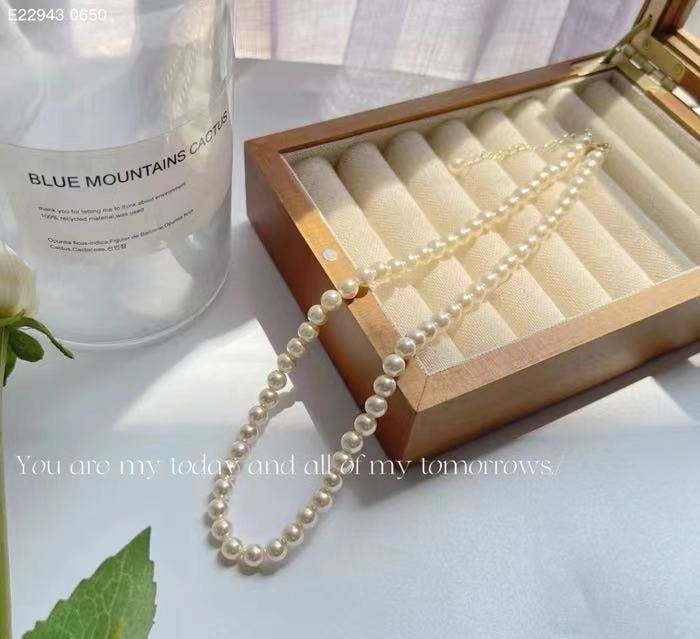 铜合金仿珍珠项链 小众高级感项链锁骨链爆款春夏气质百搭颈链