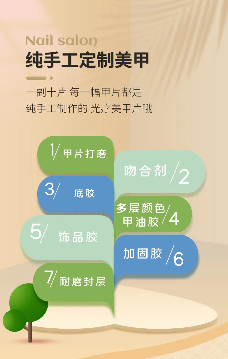 【补货链接编号】 直播间补货款  秒拍秒付 纯手工穿戴甲备注编码!