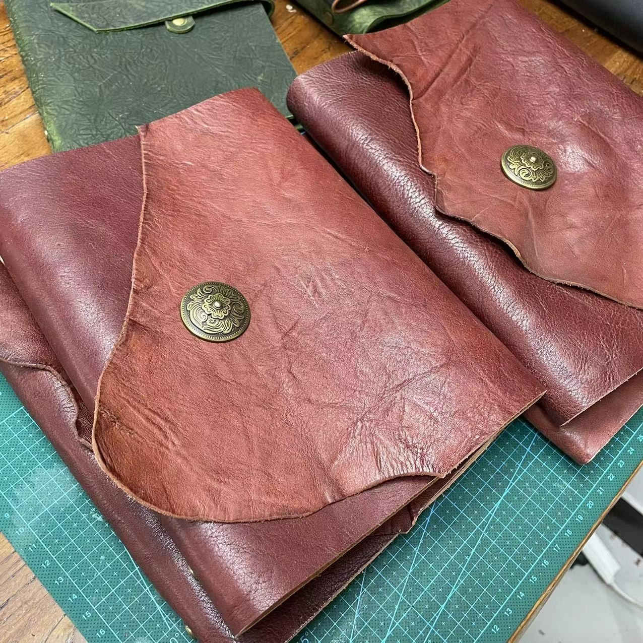 尾数7 牛皮手账本爱戴手工直播间下单链接 