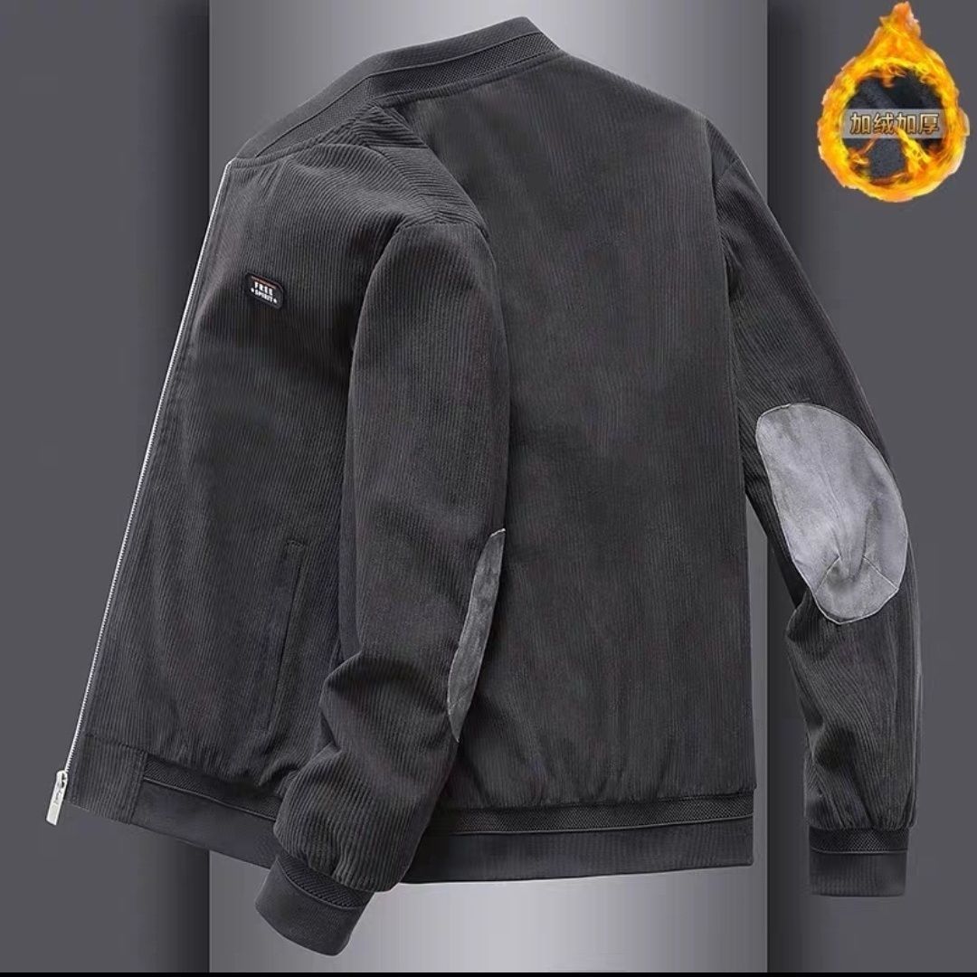 【小扬哥专属】加绒加厚外套男2023秋冬季新款工装宽松中年男灯芯