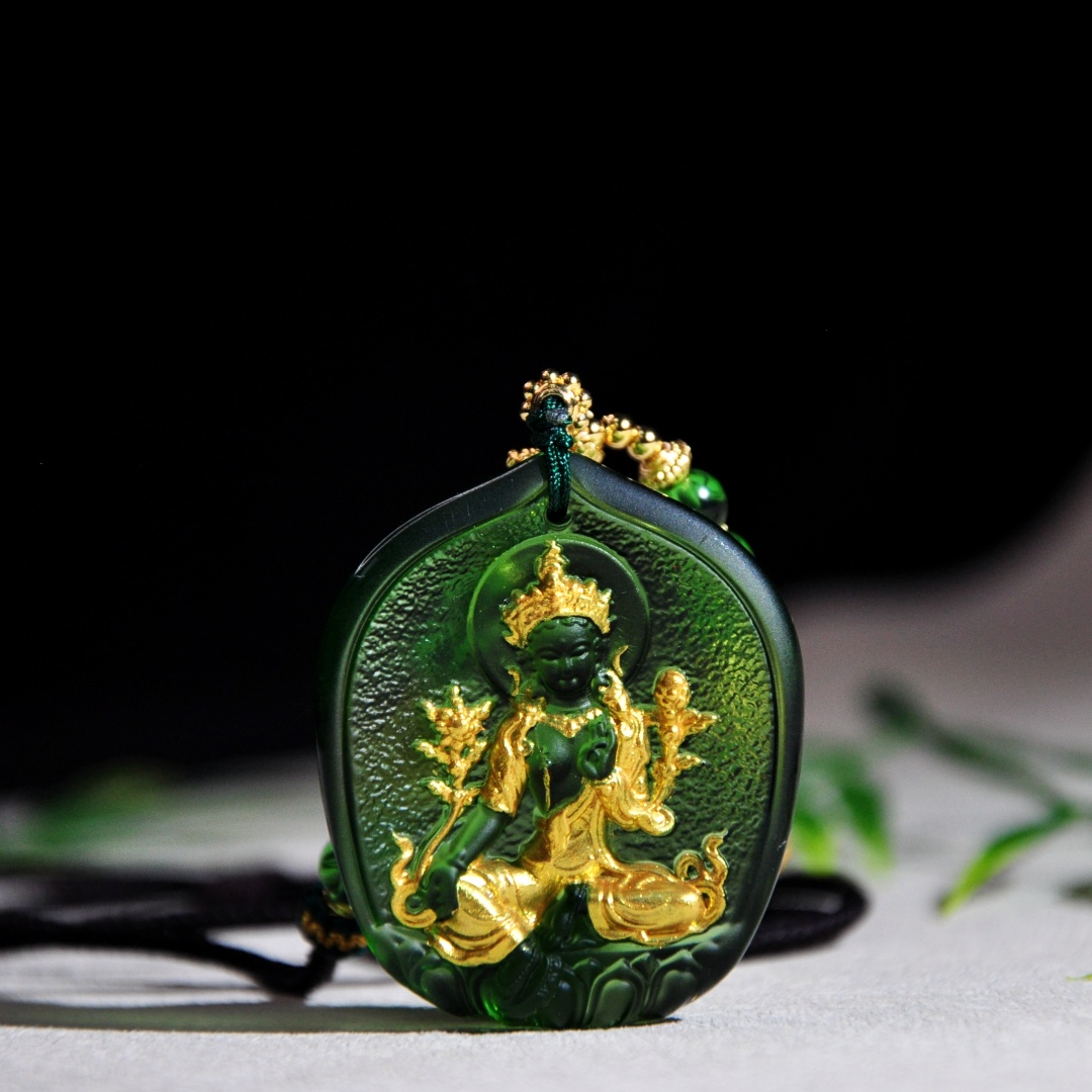 非金属布艺吊坠 【千万福】琉璃度度民族风编织项链-A1090198