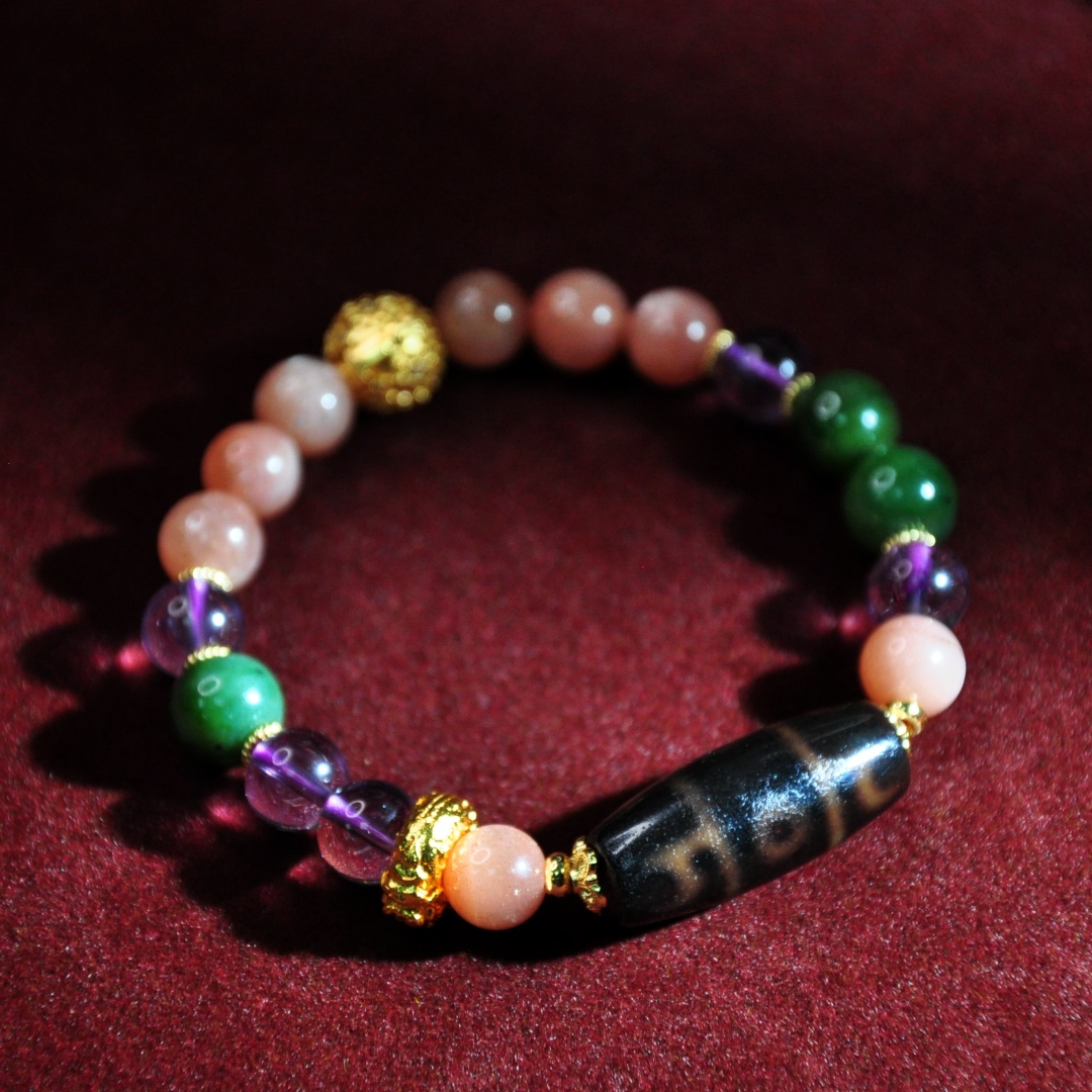 非金属布艺手链 【莲师三眼】防小小必备多宝 单圈手串-A1700510