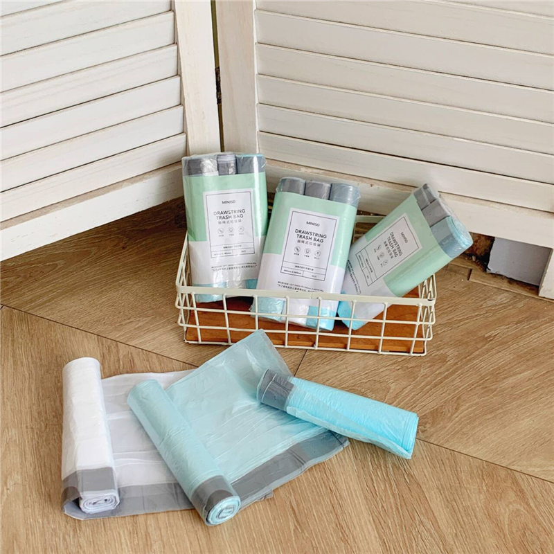 家居消耗品！生活办公常备好物！加大容量抽绳束口式垃圾袋3卷装