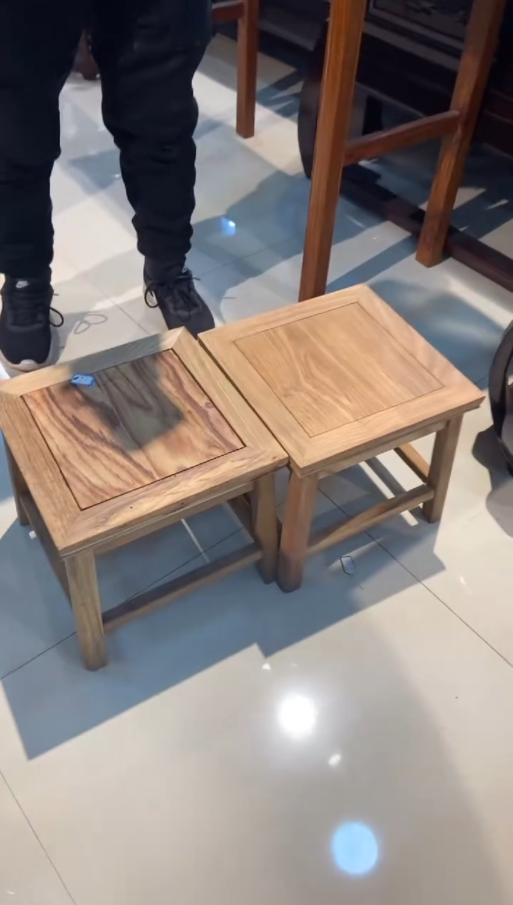【闪购商品】紫檀木类家具刺猬紫檀小方凳白胚