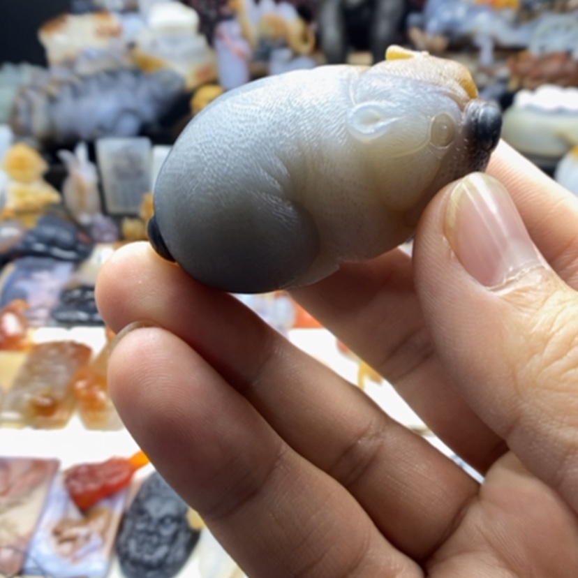 【闪购商品】玛瑙/玉髓手把未镶嵌魔**师