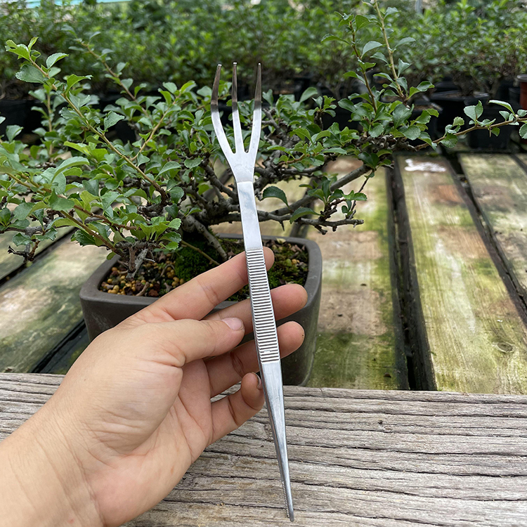 松华缘农用配件 正圆龙牙两用耙 不锈钢材质镊子多功能