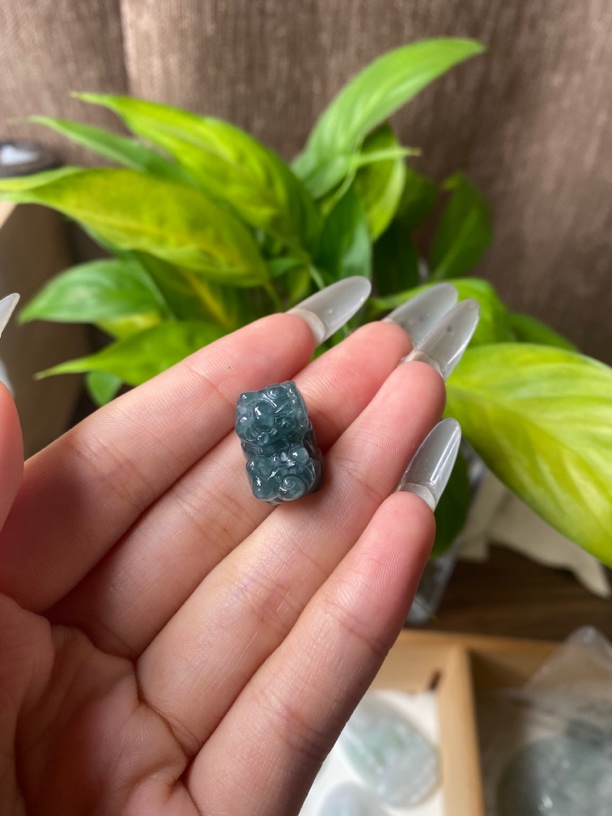 天然翡翠A货吊坠