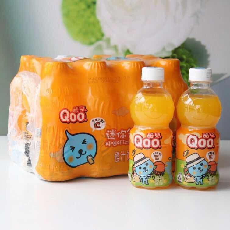 美汁源果粒橙酷儿迷你小瓶300ml瓶果味饮料迷你小瓶整箱