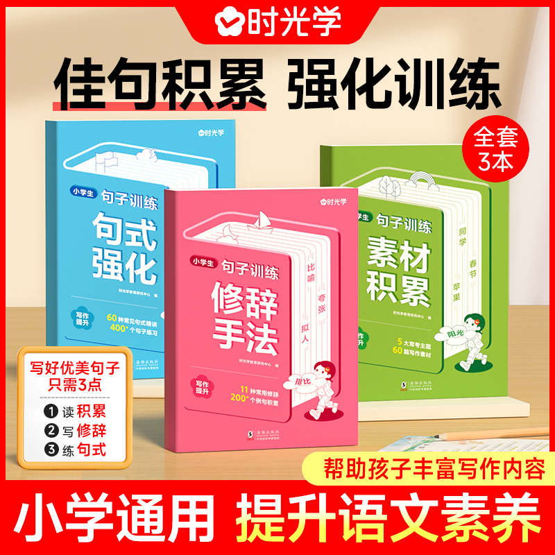 【时光学】句子训练 小学生语文写作基础积累表达提升训练优美句式