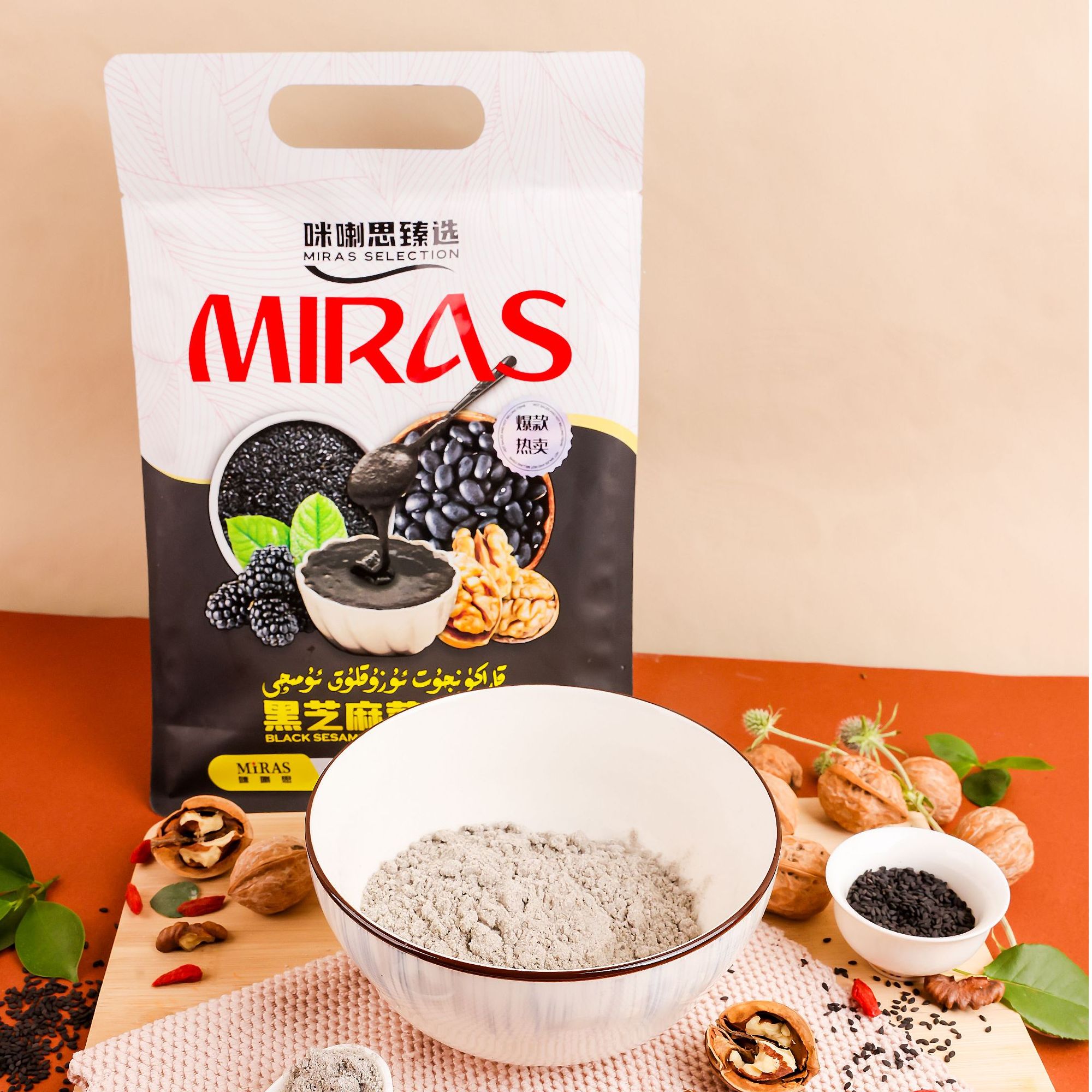 咪喇思黑芝麻营养粥方便冲调