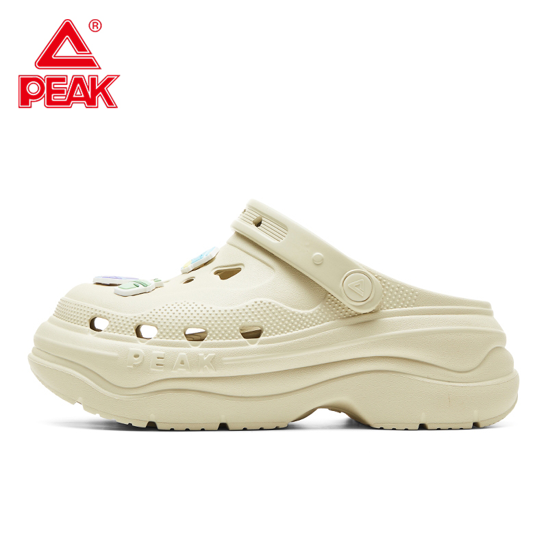 匹克态极增高洞洞鞋女夏季户外沙滩鞋包头凉鞋厚底增高运动拖鞋