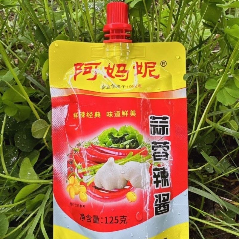  园丰阿妈妮特产辣酱烧烤125g辣椒酱炖鱼袋装东北蒜蓉韩式调味酱