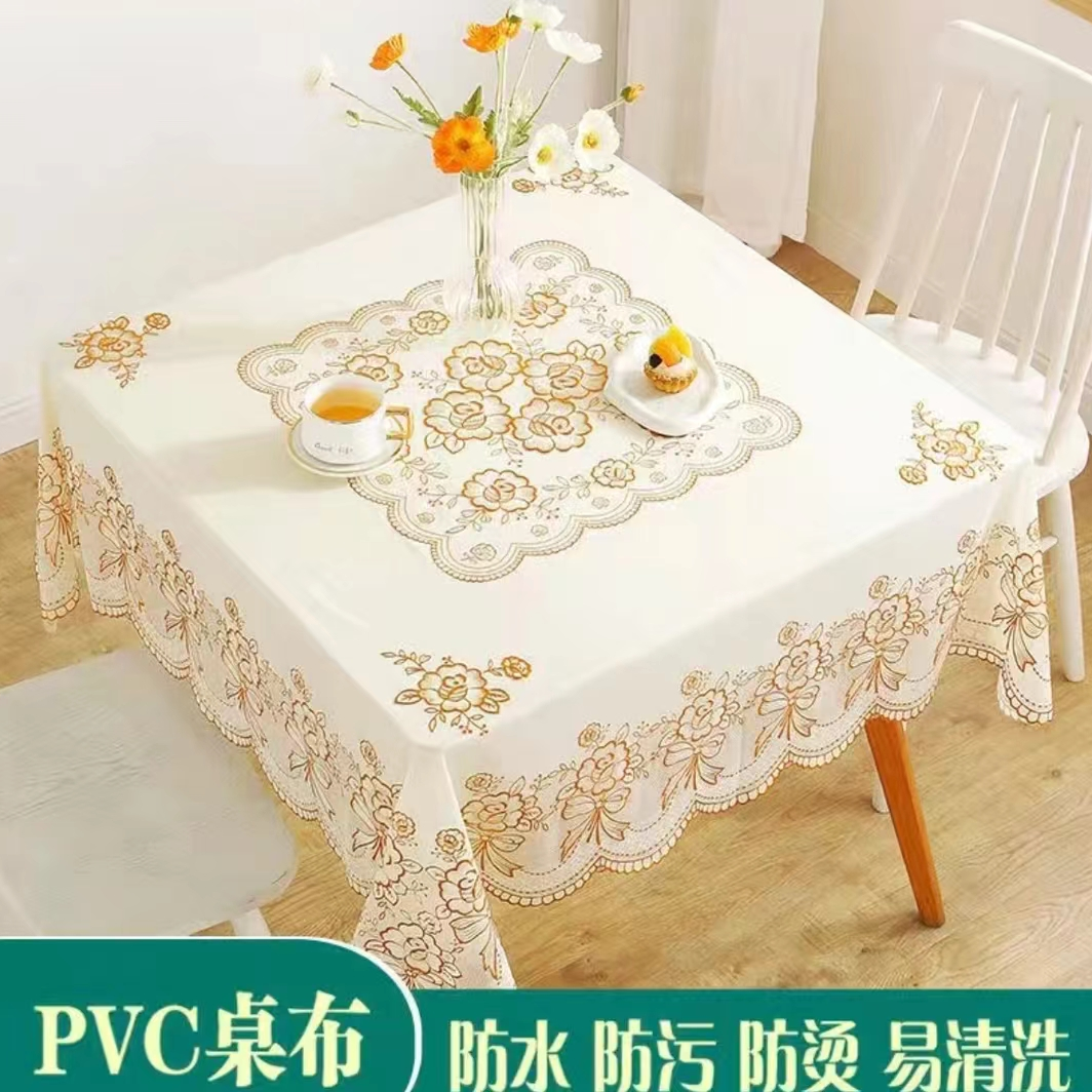 137x137防水防油清洗灰色纯手工深色颜色立体长度耐热桌布桌布