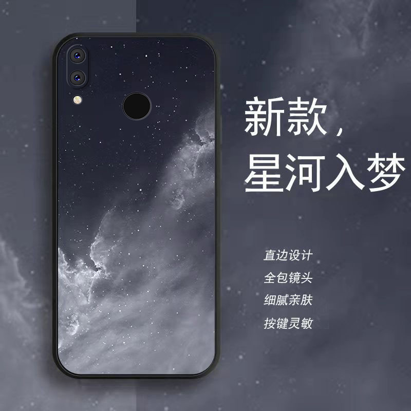 华为nova3手机壳液态硅胶防摔软壳镜头全包保护套高级感水彩新款