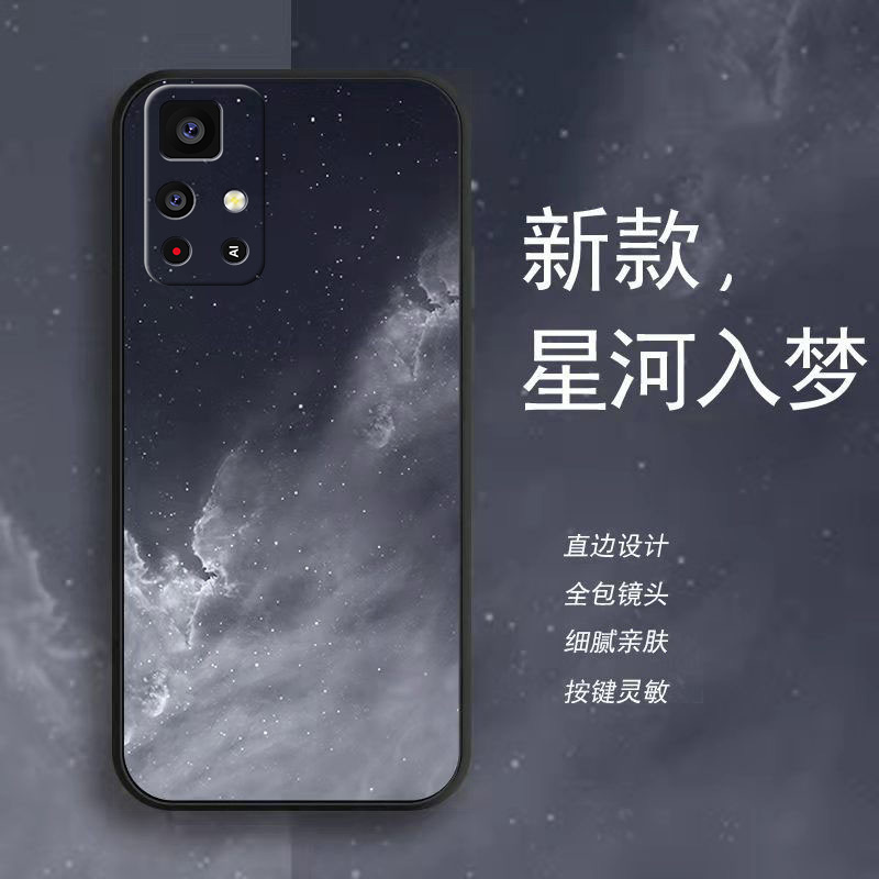 红米note11(5G)手机壳液态硅胶防摔软壳镜头全包保护套高级感水彩